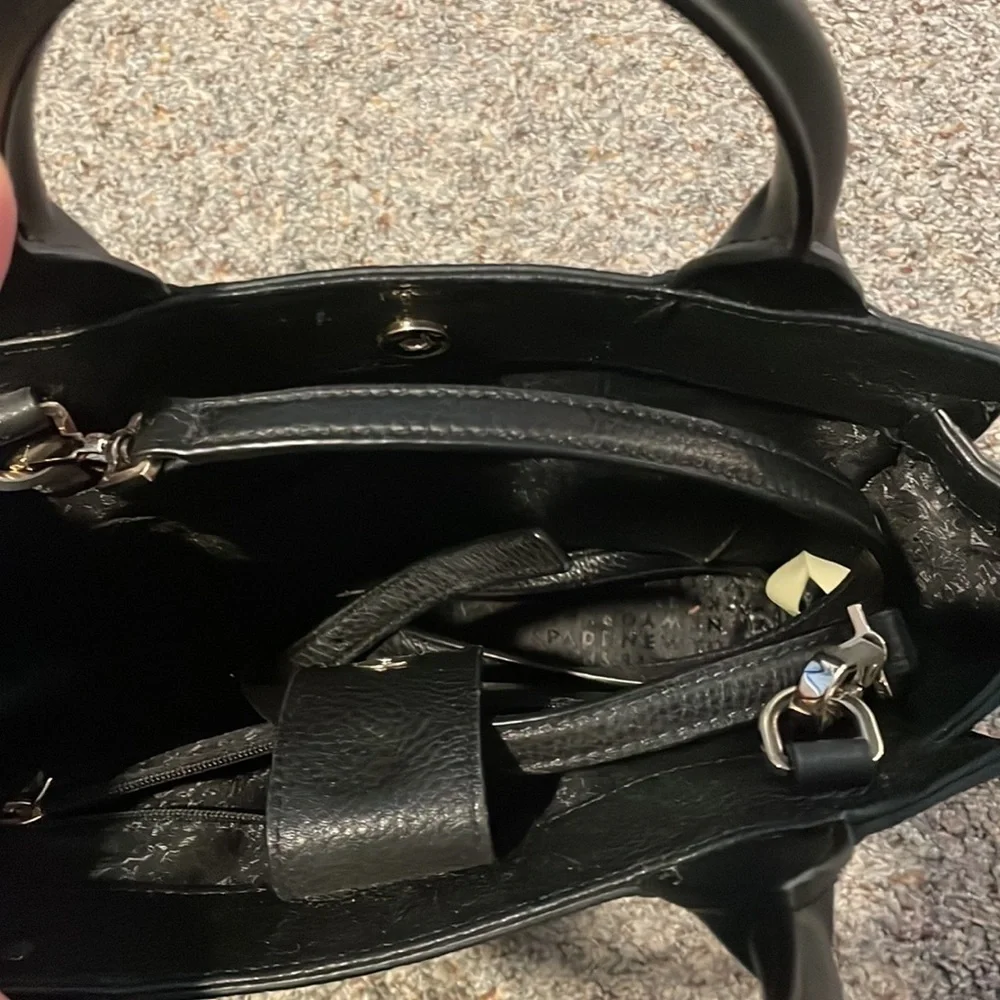 Kate Spade Merriweather Black & White Flynn Satchel